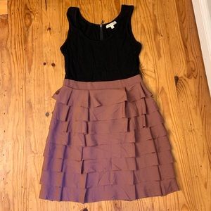 Soft jersey and ruffled dress